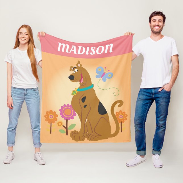 Scooby-Doo After Butterfly Fleecefilt (På plats)