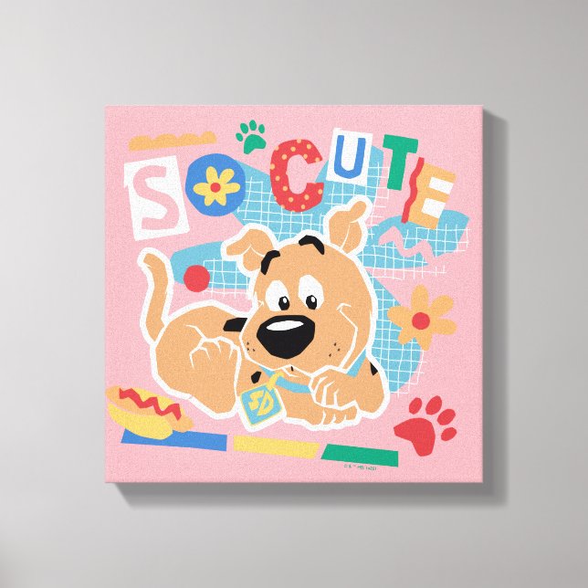 Scooby-Doo | Baby Scooby-Doo So Cute Canvastryck (Framsida)