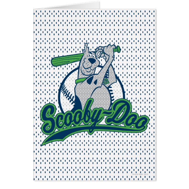 Scooby-Doo Baseball Logotyp Hälsningskort (Framsidan)