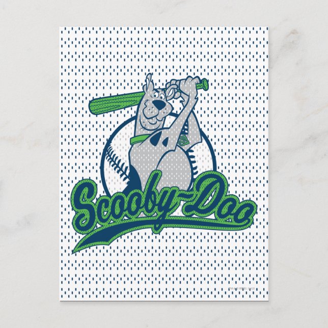 Scooby-Doo Baseball Logotyp Vykort (Framsida)