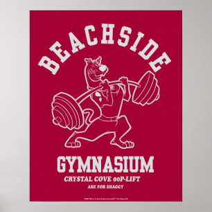 Scooby-Doo "Beachside Gymlossum" Vightlyftande Poster