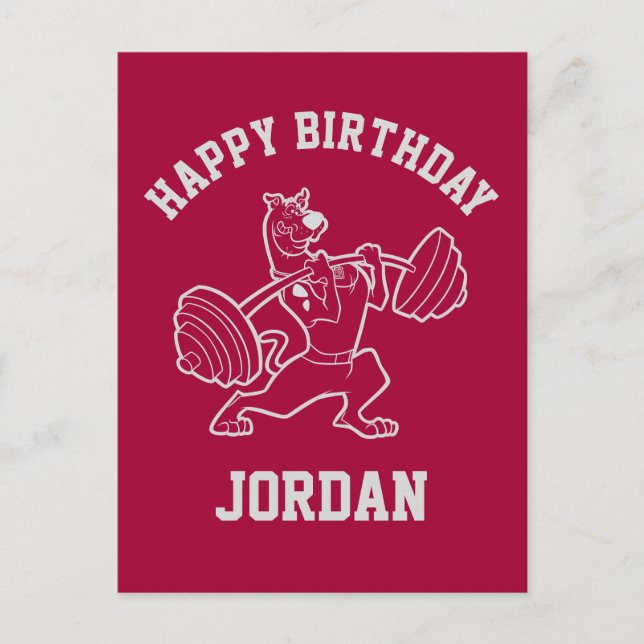 Scooby-Doo "Beachside Gymlossum" Vightlyftande Vykort (Framsida)