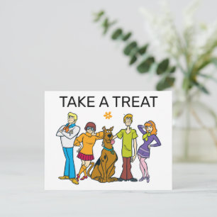 Scooby-Doo Birthday - ta ett Treat tecken Anteckningskort