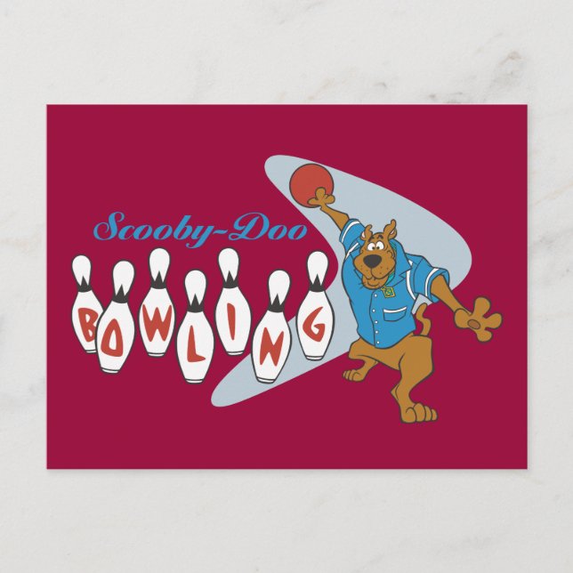 Scooby-Doo Bowling Vykort (Framsida)