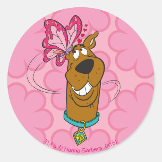 Scooby-Doo Butterfly Kisses Runt Klistermärke
