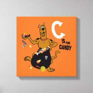 Scooby-Doo C är för Candy Canvastryck