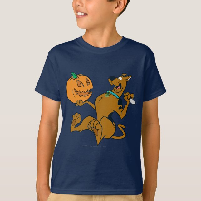 Scooby-Doo Carving Pumpkin T Shirt (Framsida)