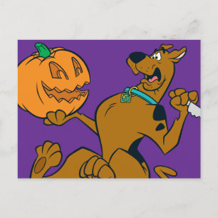 Scooby-Doo Carving Pumpkin Vykort