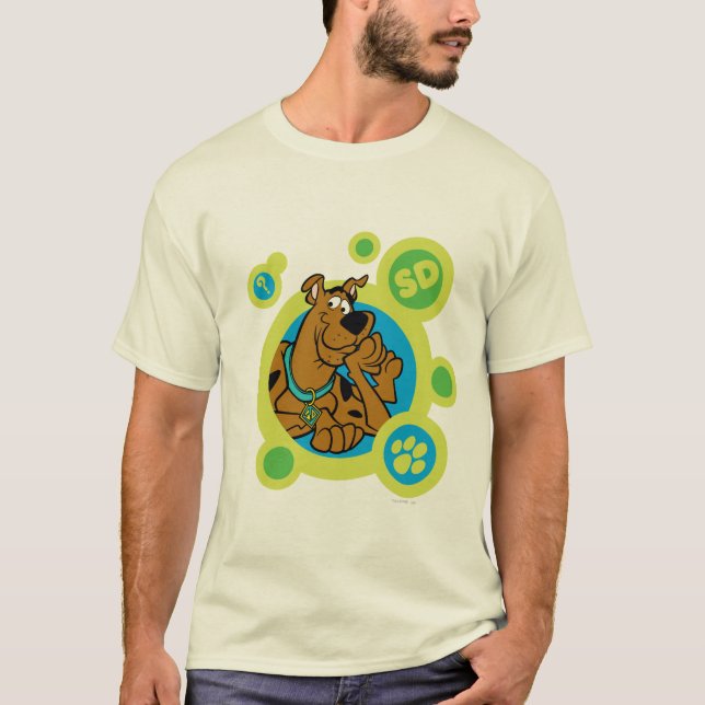 Scooby-Doo Circles SD Badge T-shirt (Framsida)