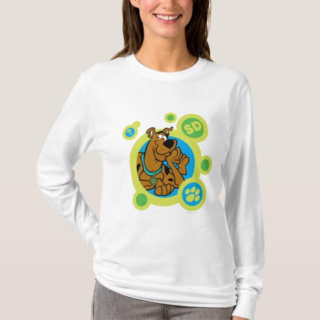 Scooby-Doo Circles SD Badge T Shirt (Framsida)