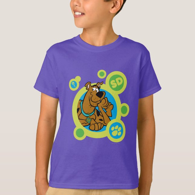 Scooby-Doo Circles SD Badge Tee Shirt (Framsida)