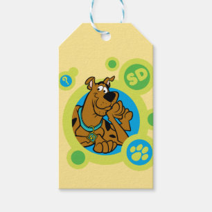 Scooby-Doo cirklar SD-emblem Presentetikett