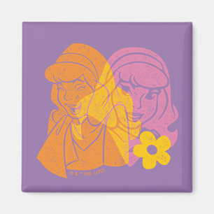 Scooby-Doo   Daphne Flower Porträtt Magnet
