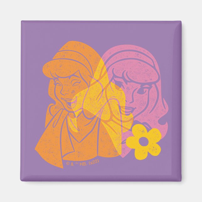 Scooby-Doo | Daphne Flower Porträtt Magnet (Framsidan)