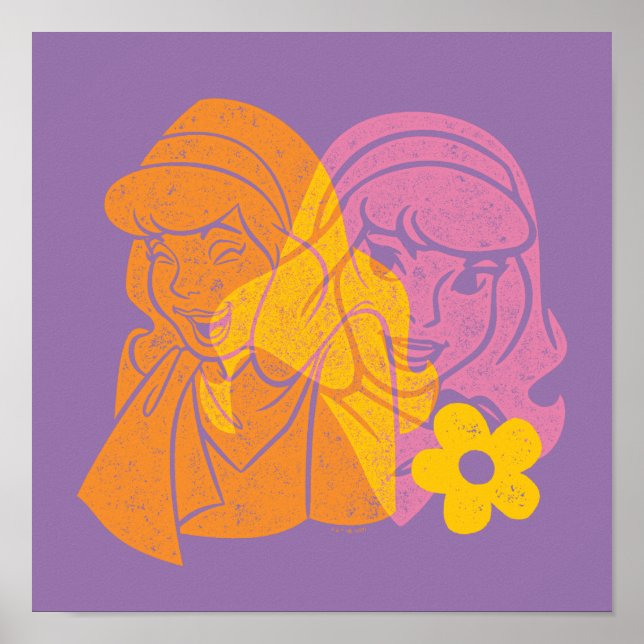 Scooby-Doo | Daphne Flower Porträtt Poster (Framsidan)