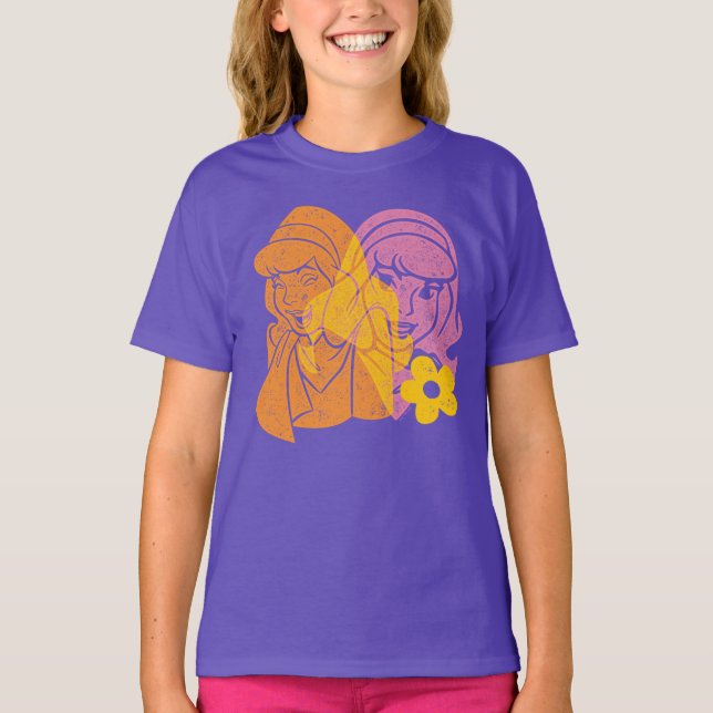 Scooby-Doo | Daphne Flower Porträtt T Shirt (Framsida)