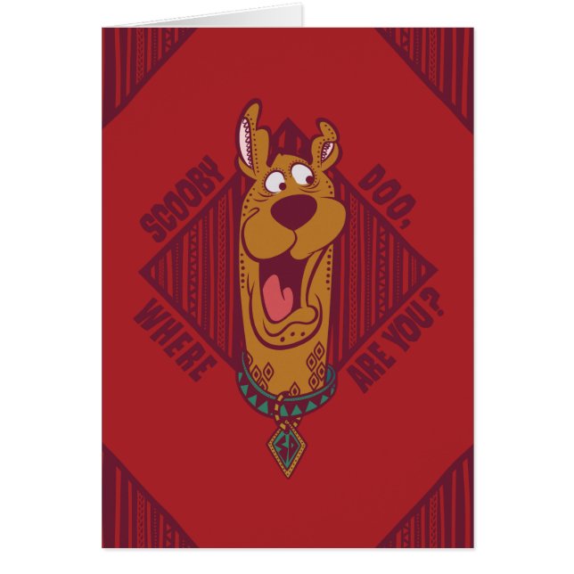 Scooby-Doo där är du stamgrafik Hälsningskort (Framsidan)