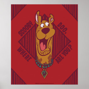Scooby-Doo där är du stamgrafik Poster