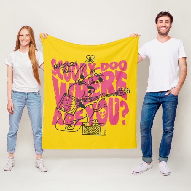 Scooby-Doo där är du Sunk Guitar Riff Fleecefilt (På plats)