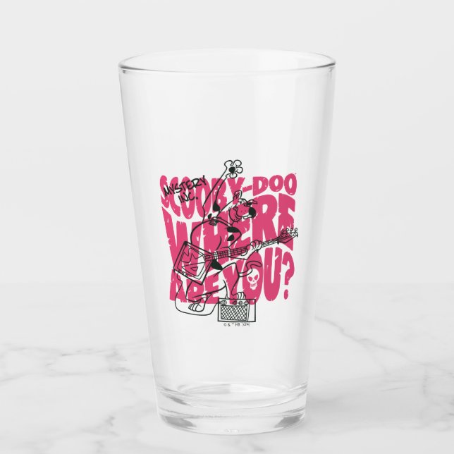 Scooby-Doo där är du Sunk Guitar Riff Glaskopp (Framsida)