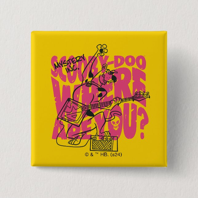 Scooby-Doo där är du Sunk Guitar Riff Knapp (Framsida)