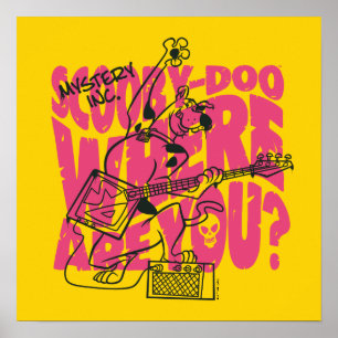 Scooby-Doo där är du Sunk Guitar Riff Poster