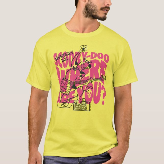 Scooby-Doo där är du Sunk Guitar Riff T Shirt (Framsida)