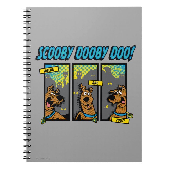 Scooby-Doo där är du Tecknad Panels Anteckningsbok (Framsidan)