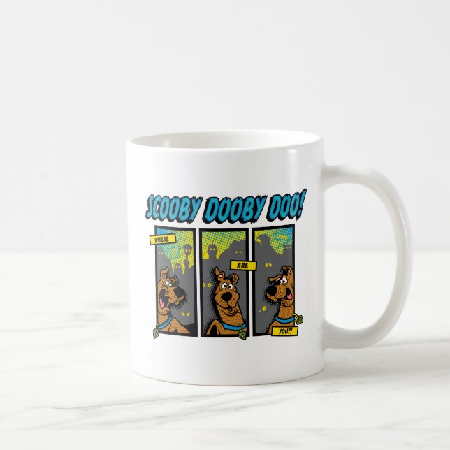 Scooby-Doo där är du Tecknad Panels Kaffemugg (Höger)