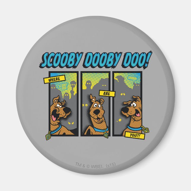 Scooby-Doo där är du Tecknad Panels Magnet (Framsidan)