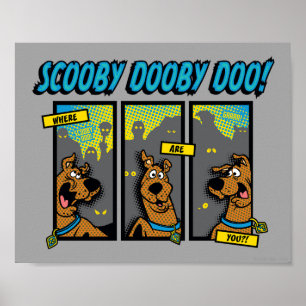 Scooby-Doo där är du Tecknad Panels Poster