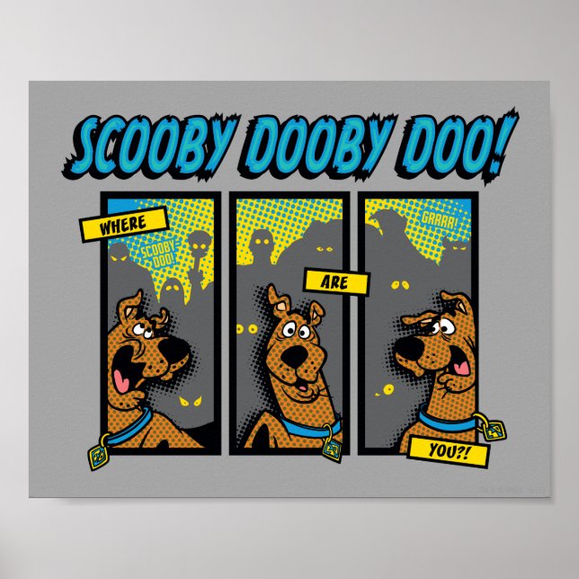 Scooby-Doo där är du Tecknad Panels Poster (Framsidan)