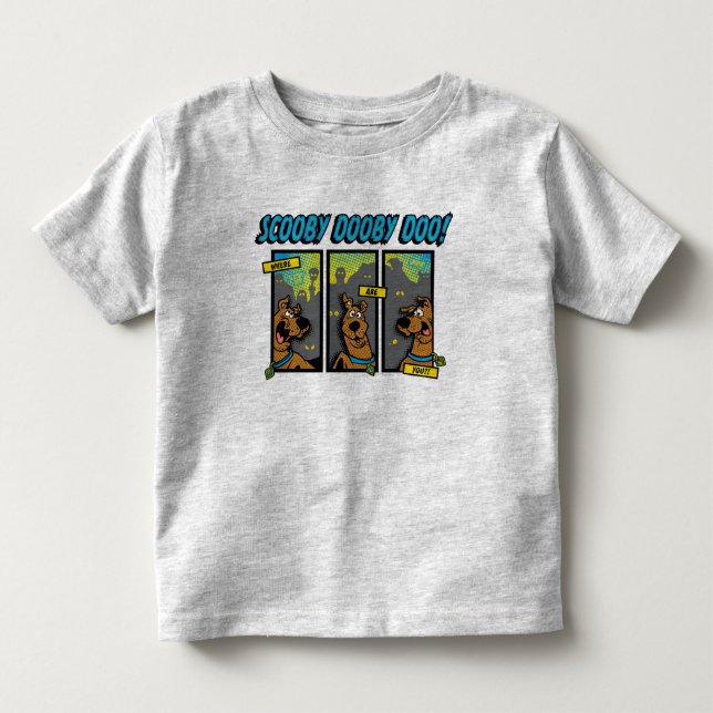 Scooby-Doo där är du Tecknad Panels T-shirt (Framsida)