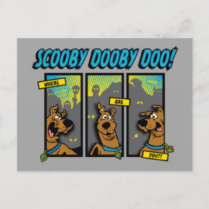 Scooby-Doo där är du Tecknad Panels Vykort