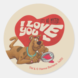 Scooby-Doo, det är inget mysterium... jag Kärlek Runt Klistermärke