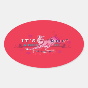 Scooby-Doo - det är Ruf utan dig Ovalt Klistermärke