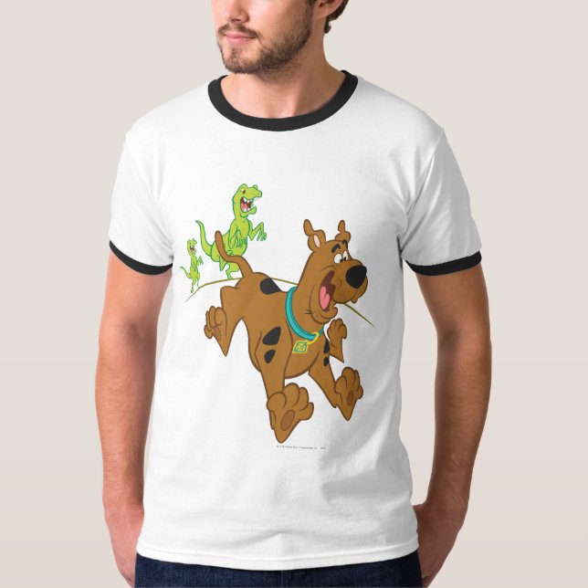 Scooby-Doo Dinosaur Escape T Shirt (Framsida)