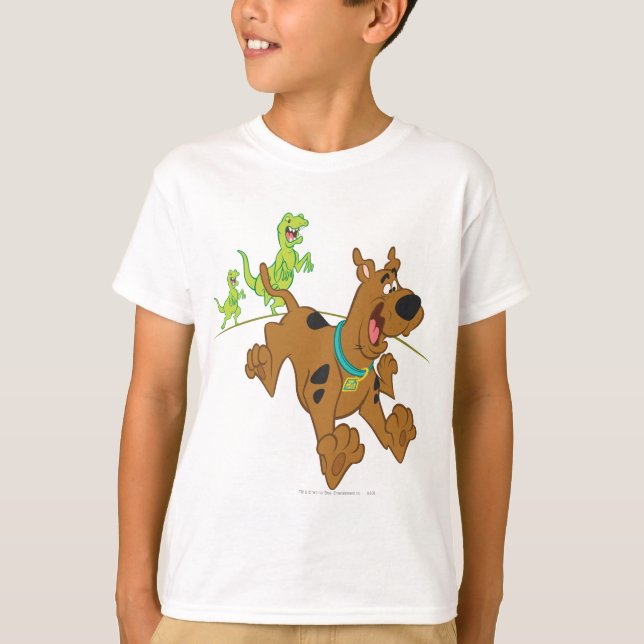 Scooby-Doo Dinosaur Escape T Shirt (Framsida)