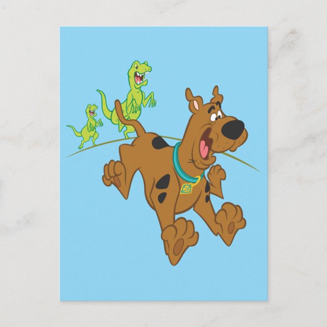 Scooby-Doo Dinosaur Escape Vykort (Framsida)