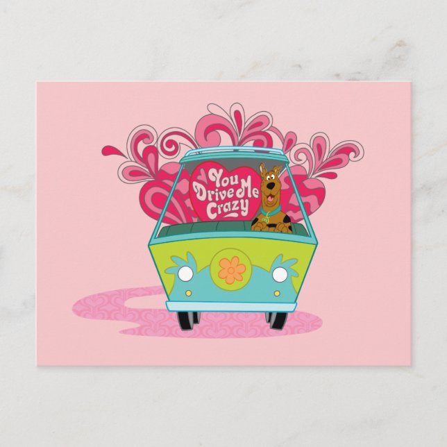 Scooby-Doo - du kör mig Crazy Helg Vykort (Framsida)