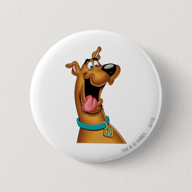 Scooby-Doo Excited Ansikte Knapp (Framsida)