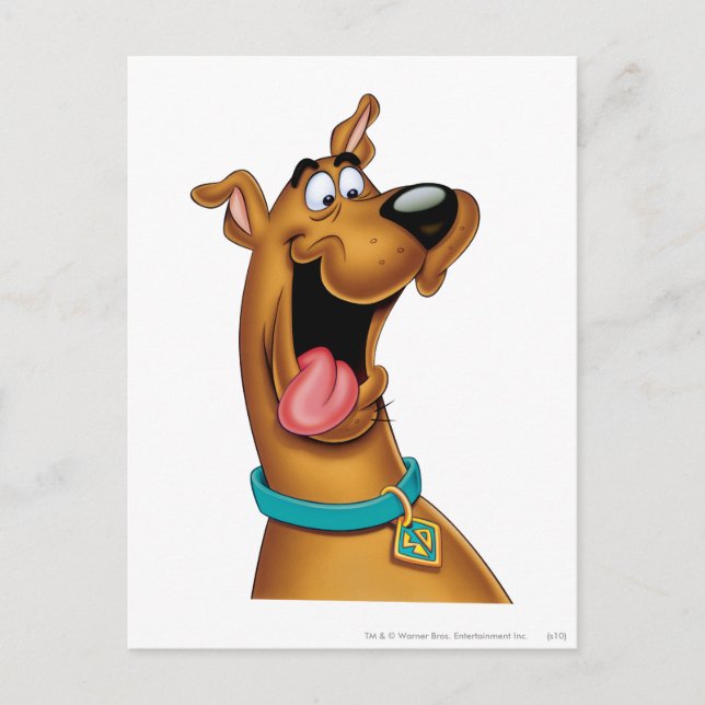 Scooby-Doo Excited Ansikte Vykort (Framsida)