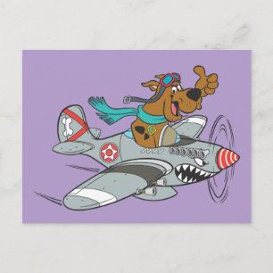 Scooby-Doo Flies Flygplan Vykort
