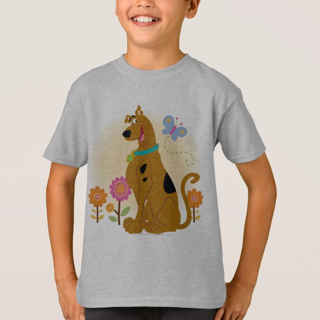 Scooby-Doo Following Butterfly T-shirt (Framsida)