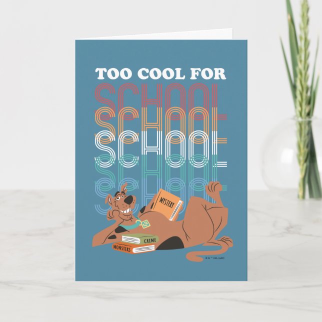 Scooby-Doo för Coola till skolan Kort (Framsida)
