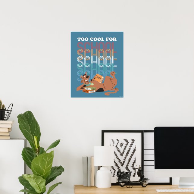 Scooby-Doo för Coola till skolan Poster (Hemmakontoret)