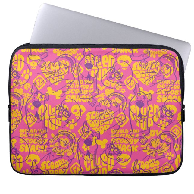 Scooby-Doo | Funky Flower Mönster Laptop Fodral (Framsidan)