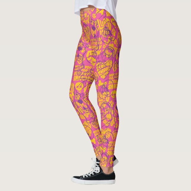 Scooby-Doo | Funky Flower Mönster Leggings (Vänster)