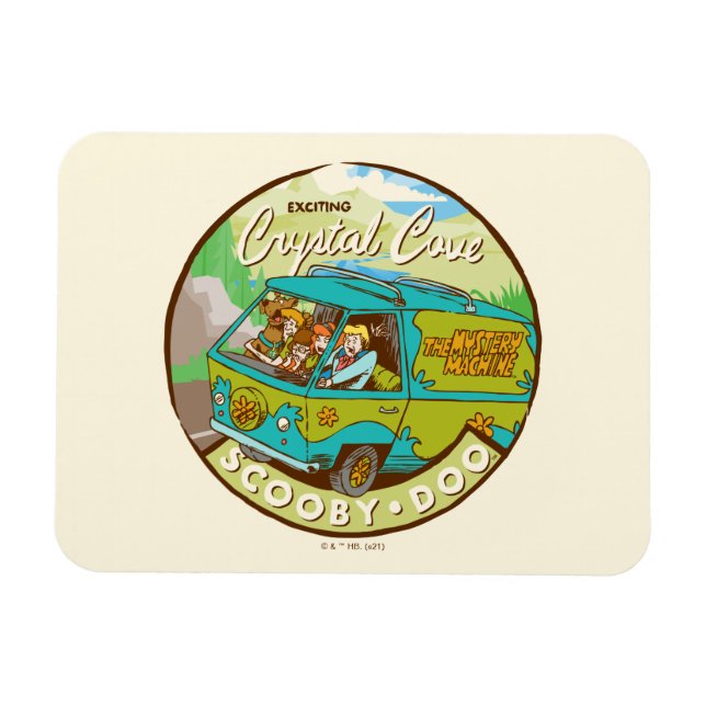 Scooby-Doo | Gang Drives through Crystal Cove Magnet (Horisontell)