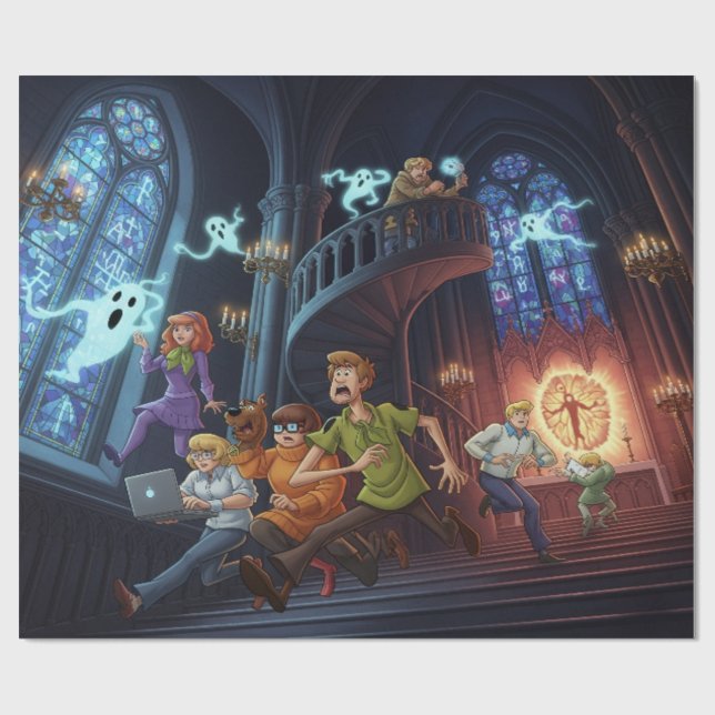 Scooby-Doo: Gothic Gateway Gift Wrap Presentpapper (Platt)